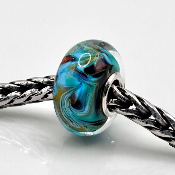 TROLLBEADS Rare Van Gogh Unique #2 LAA 925S colorful swirls, style of the artist - Picture 5 of 10
